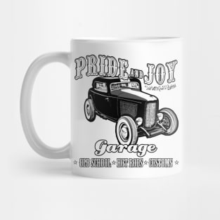 Pride and Joy Hot Rod Garage for light backgrounds Mug